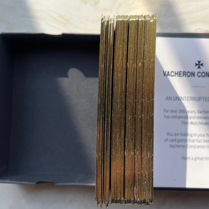 Vacheron Constantin Golden Edge Poker Cards With Gold-Gilded Edges | Premium Luxury Gaming Experience