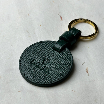 Rolex Green Caviar Leather Keychain For Rolex | Luxurious Elegance