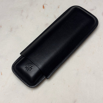 Vacheron Constantin Black Leather Cigar Case For Discerning Cigar Enthusiasts