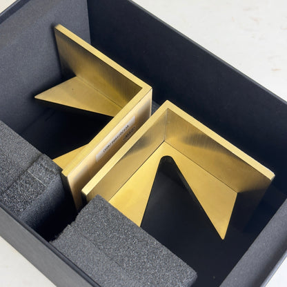 Vacheron Constantin Brass Bookends Set For Elegant Office Decor | Luxetime