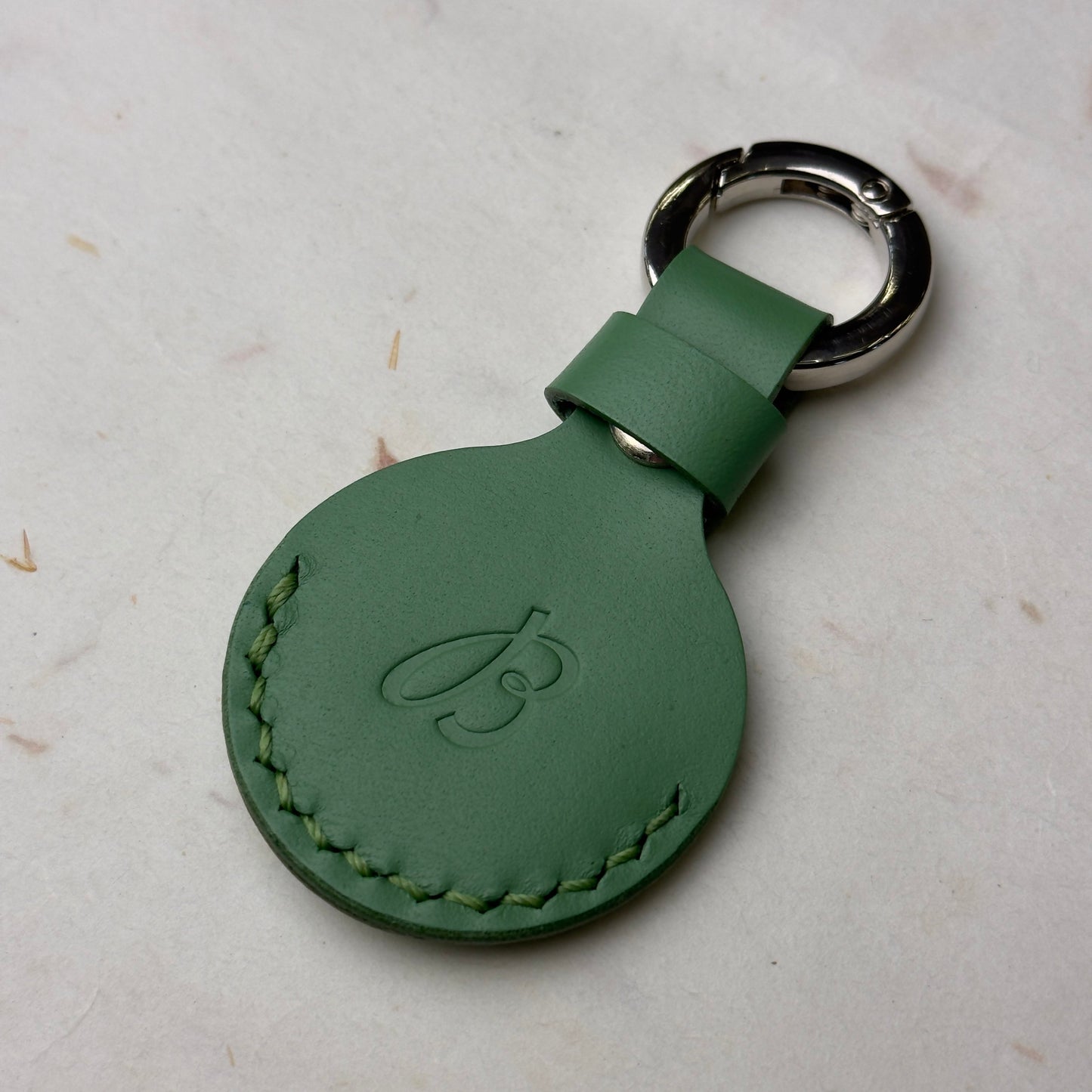 Breitling Green Leather Keychain For Stylish Key Carrying | Luxurious Key Holder