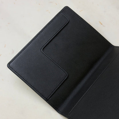 Audemars Piguet Black Leather Passport Holder For Stylish Travel | Elegant Travel Companion