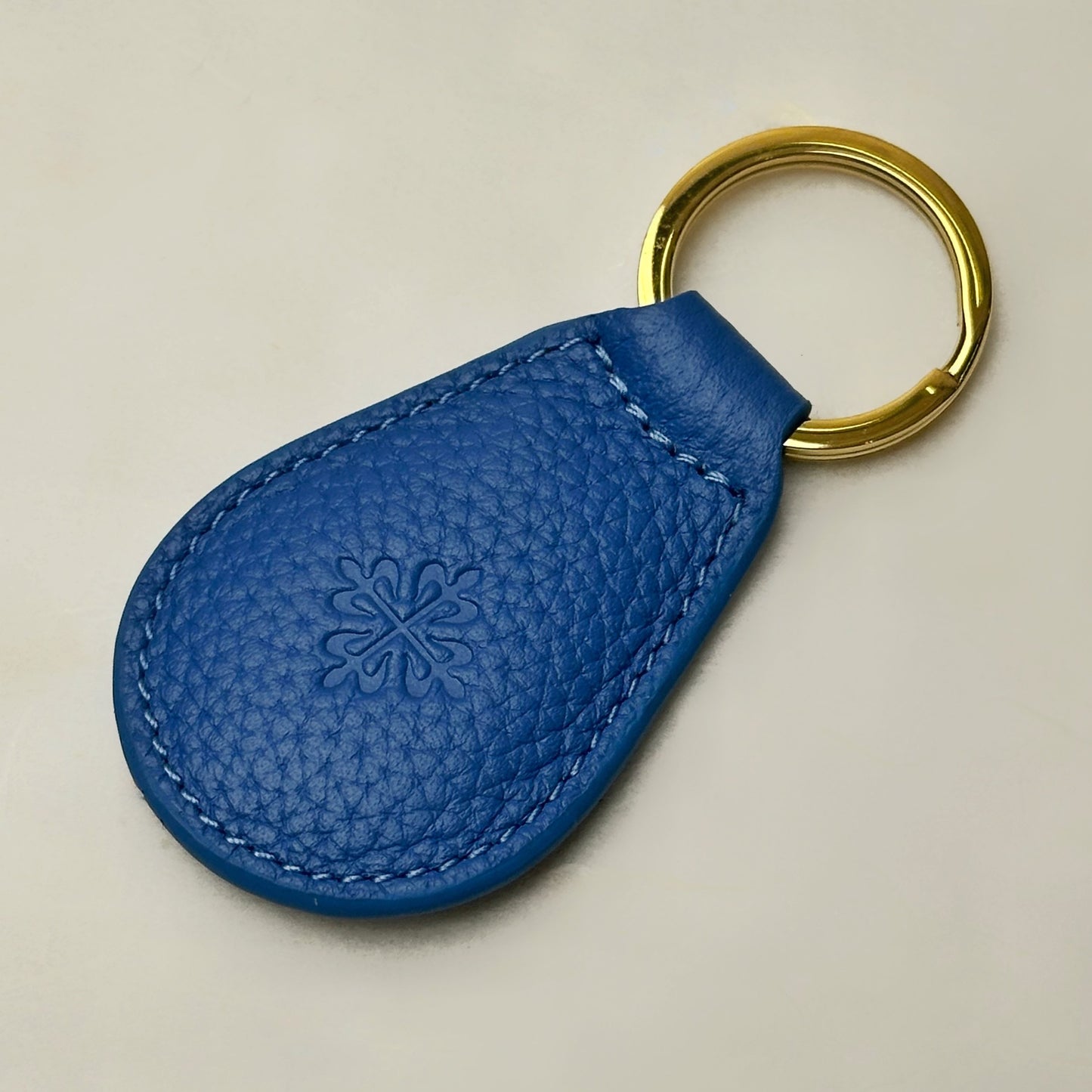 Patek Philippe Azure Blue Leather Keyring For Patek Philippe Watches | Handmade Vip Charm