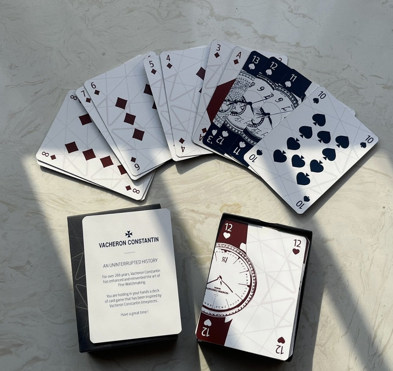 Vacheron Constantin Golden Edge Poker Cards With Gold-Gilded Edges | Premium Luxury Gaming Experience