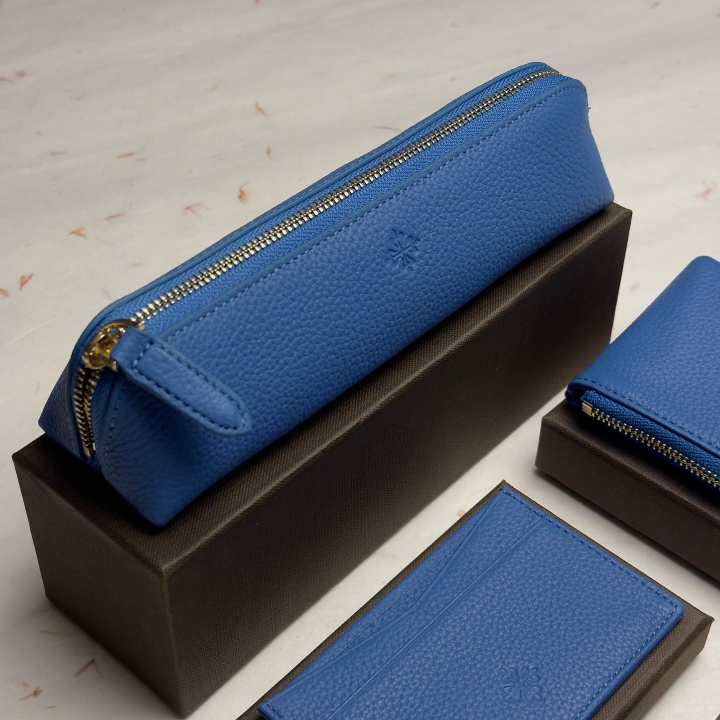 Patek Philippe Blue Leather Accessory Set For Watch Connoisseurs | Vip Gift Collection