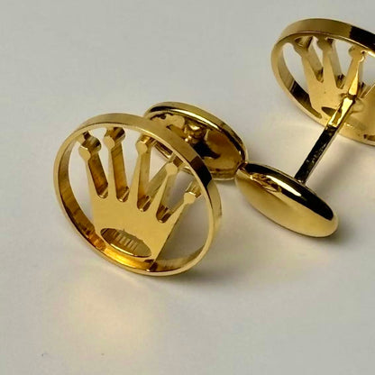 Vintage Rolex Gold Crown Cufflinks For Collectors | 1960S-1980S Edition