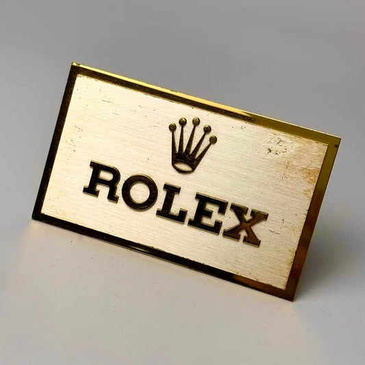 Rolex Gold-Framed Nameplate For Display | Official Retail Dealer - Swiss Made Luxury