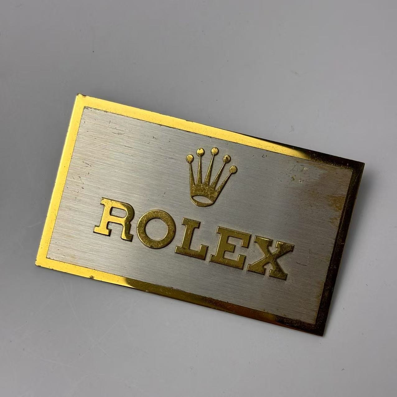 Rolex Gold-Framed Nameplate For Display | Official Retail Dealer - Swiss Made Luxury