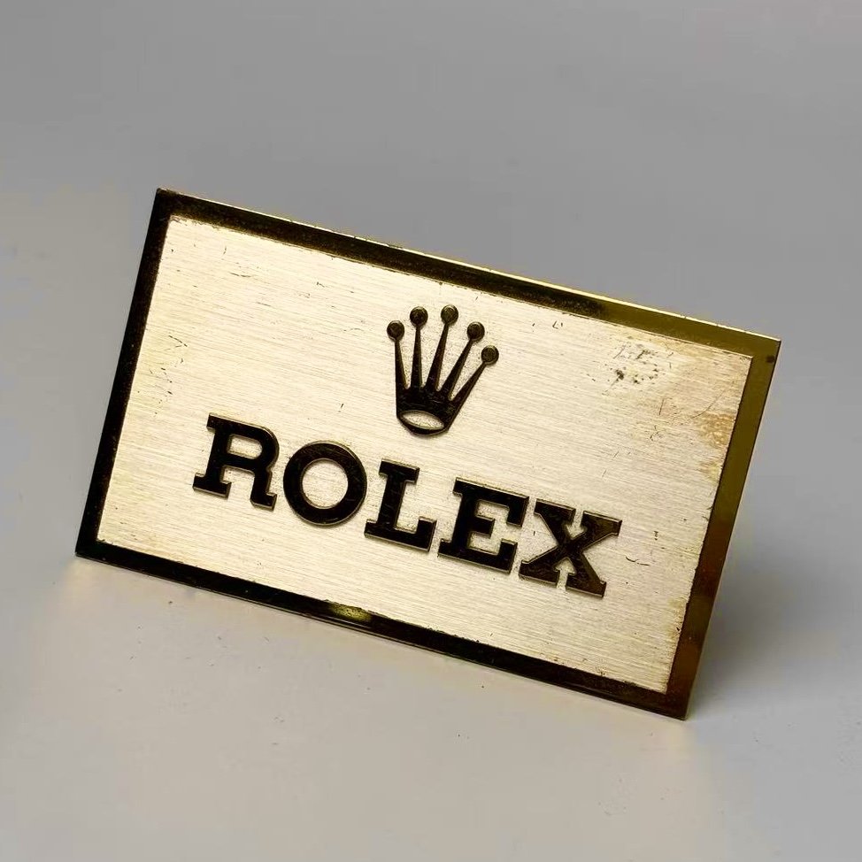 Rolex Gold-Framed Nameplate For Display | Official Retail Dealer - Swiss Made Luxury