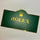 Rolex Large Gold & Green Dealer Sign For Authorized Retailers | Exquisite Official Retailer Display Plaque