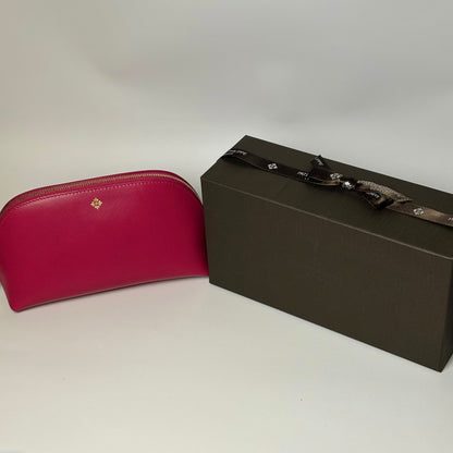 Patek Philippe Fuchsia Leather Toiletry Bag For Travel | Italian Luxury