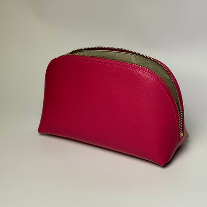 Patek Philippe Fuchsia Leather Toiletry Bag For Travel | Italian Luxury