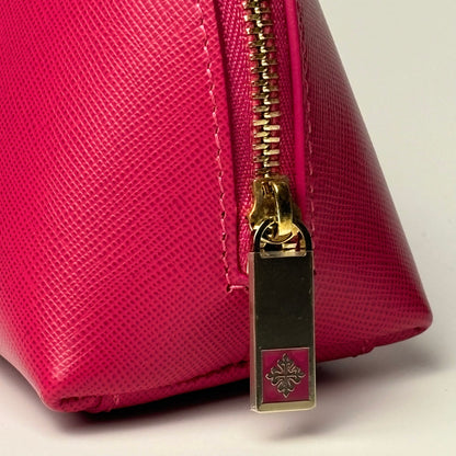 Patek Philippe Fuchsia Leather Toiletry Bag For Travel | Italian Luxury