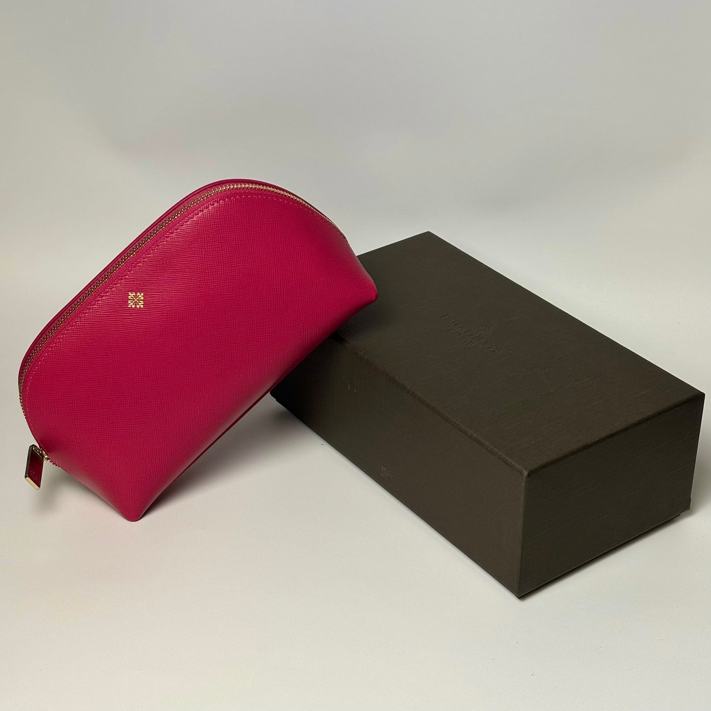 Patek Philippe Fuchsia Leather Toiletry Bag For Travel | Italian Luxury