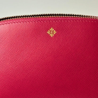 Patek Philippe Fuchsia Leather Toiletry Bag For Travel | Italian Luxury