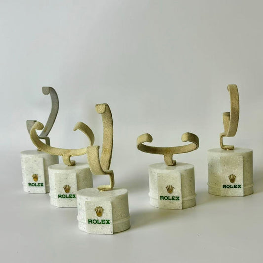 Vintage Marble Rolex Watch Display Stands For Luxury Timepieces | Swiss Originals