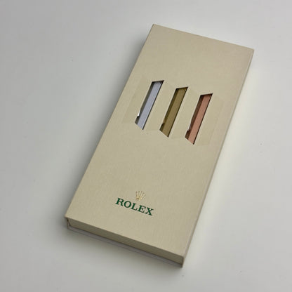 Swiss Crafted Rolex X Caran D'Ache Pen Set - Silver, Gold, Rose Gold | Luxury Pens