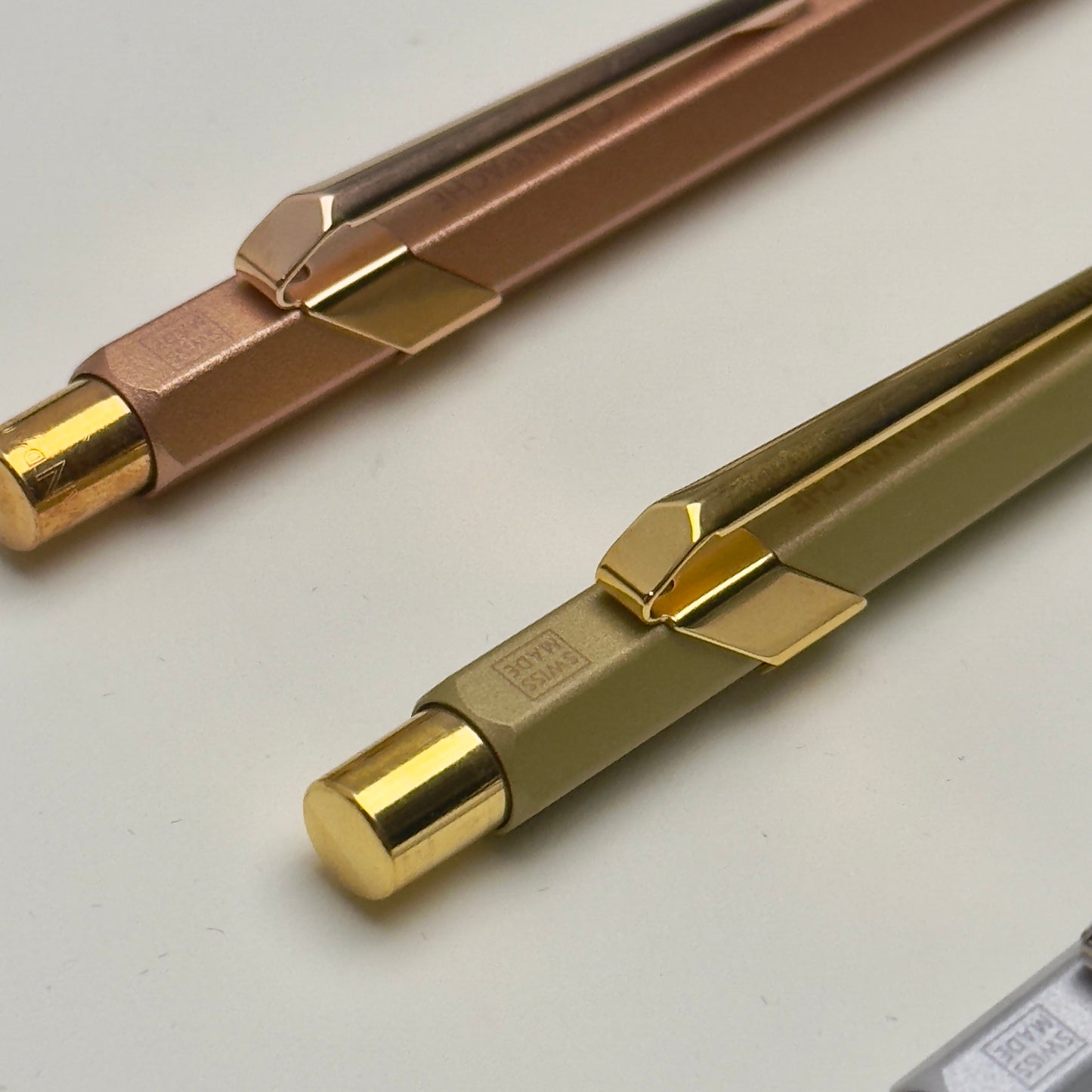 Swiss Crafted Rolex X Caran D'Ache Pen Set - Silver, Gold, Rose Gold | Luxury Pens