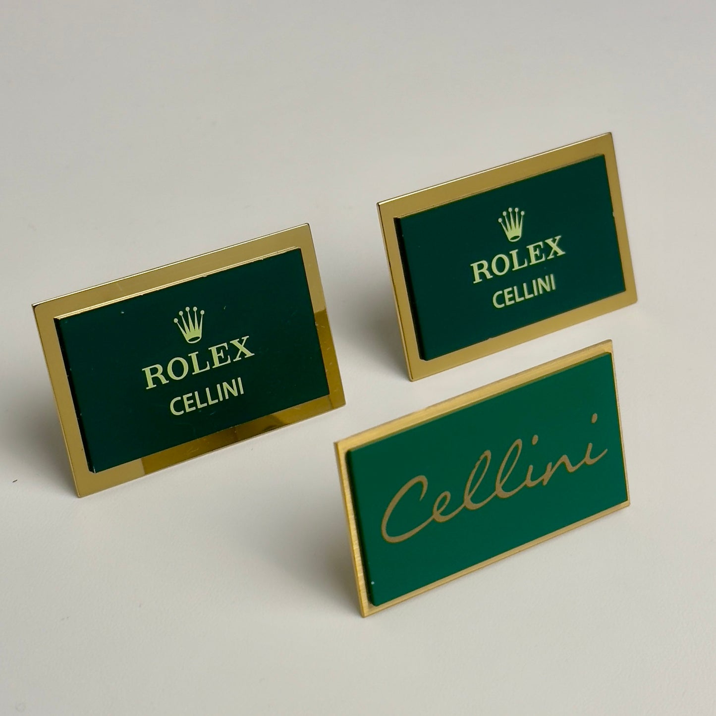 Rolex Cellini Display Plaque For Luxury Watch Collections | Elegant Statement Piece