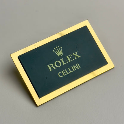 Rolex Cellini Display Plaque For Luxury Watch Collections | Elegant Statement Piece