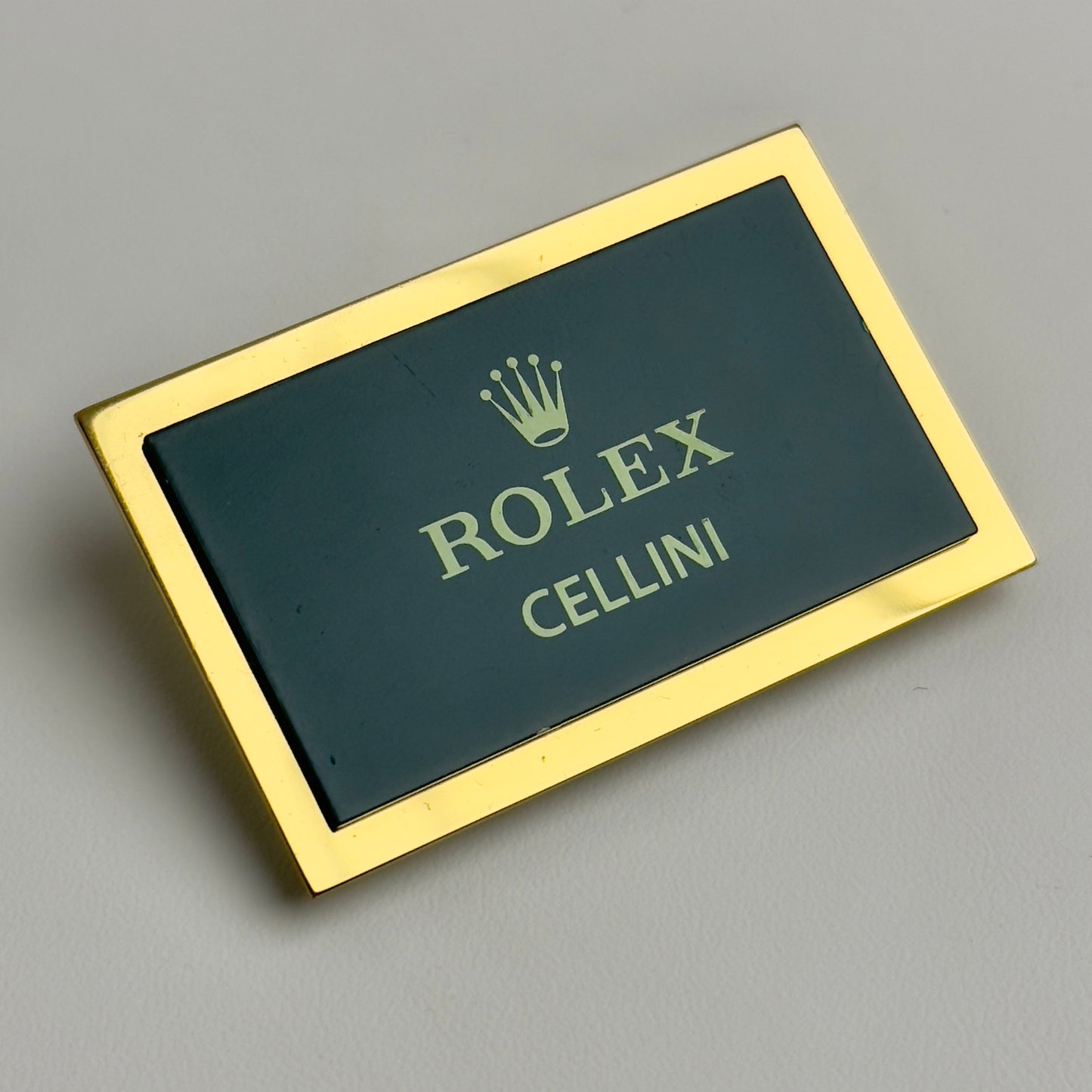 Rolex Cellini Display Plaque For Luxury Watch Collections | Elegant Statement Piece