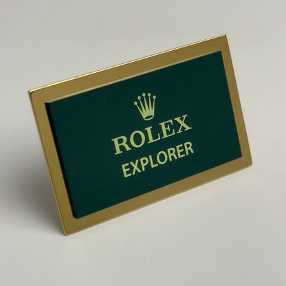 Rolex Explorer Display Plaque For Watch Enthusiasts | Luxe Tribute