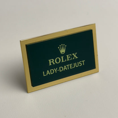 Rolex Lady-Datejust Display Plaque | Elegant Collectible For Rolex Enthusiasts