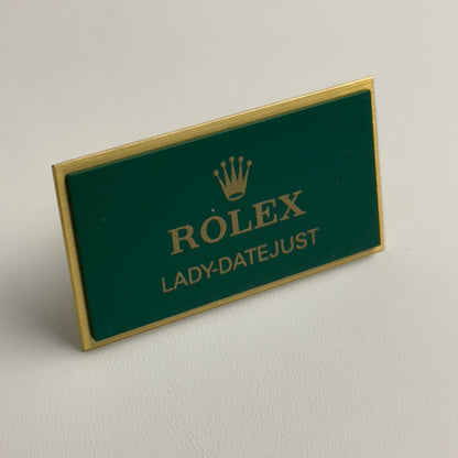 Rolex Lady-Datejust Display Plaque | Elegant Collectible For Rolex Enthusiasts