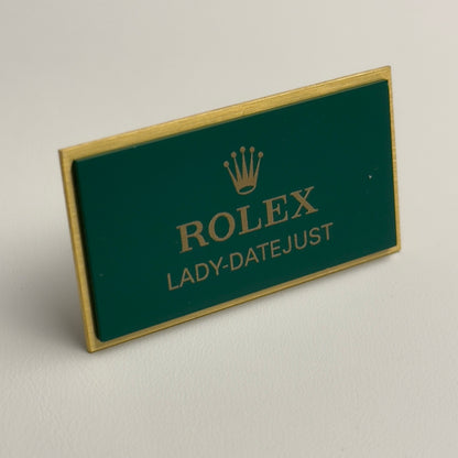 Rolex Lady-Datejust Display Plaque | Elegant Collectible For Rolex Enthusiasts