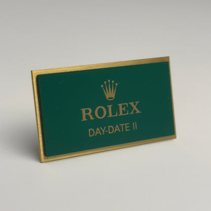 Rolex Day-Date & Day-Date Ii Display Plaque For Watch Collectors | Luxury Tribute Piece