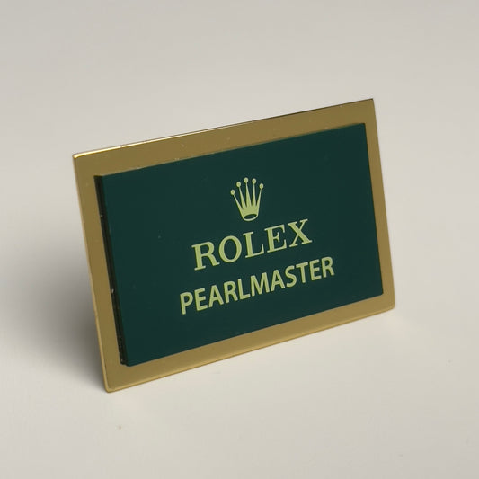 Rolex Pearlmaster Display Plaque | Luxury Decor For Rolex Enthusiasts