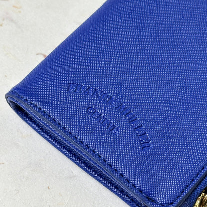 Franck Muller Neon Blue Wallet For Crazy Hour Collection | Stylish Luxury Accessory