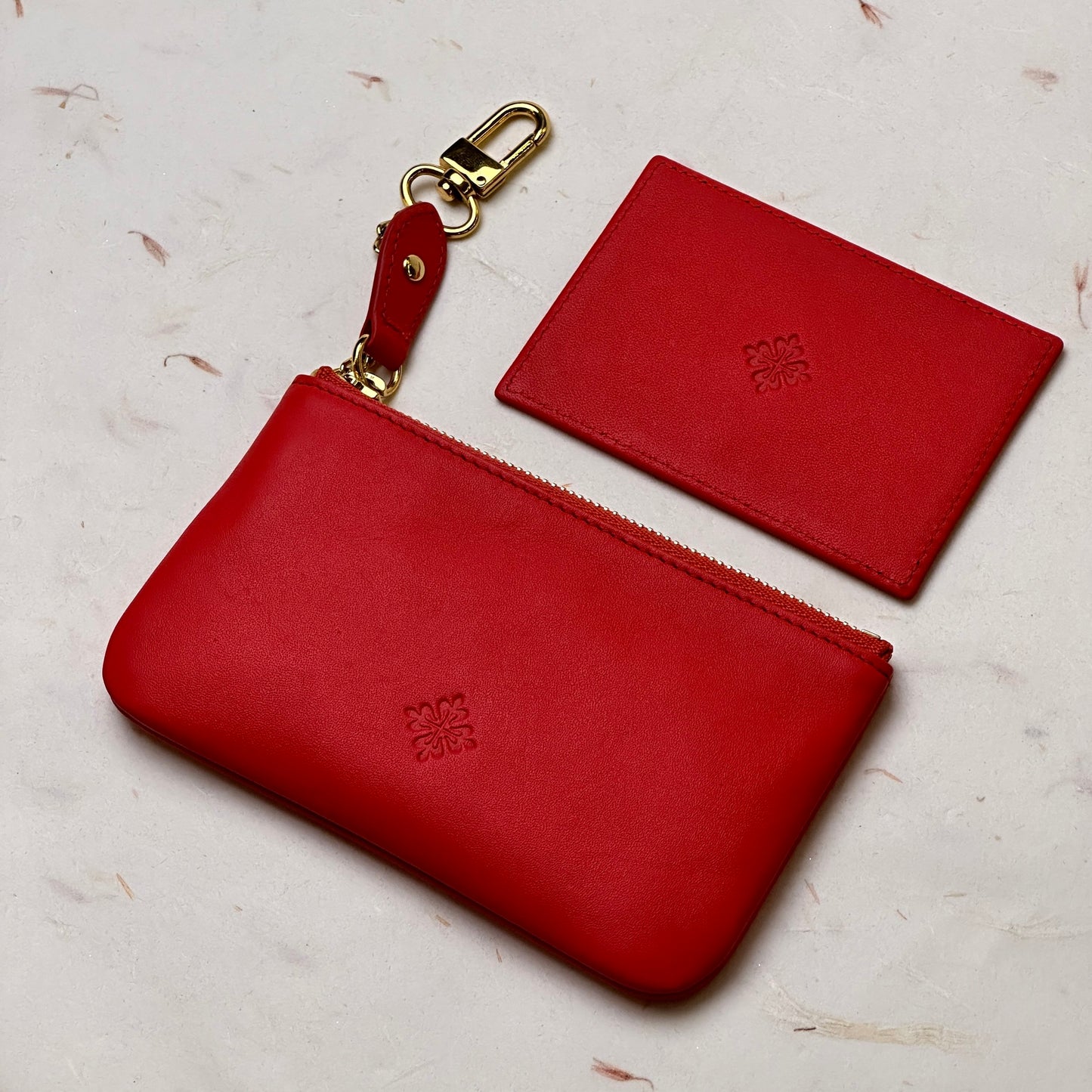 Patek Philippe Crimson Leather Cardholder With Mirror Finish | Luxury Accessory