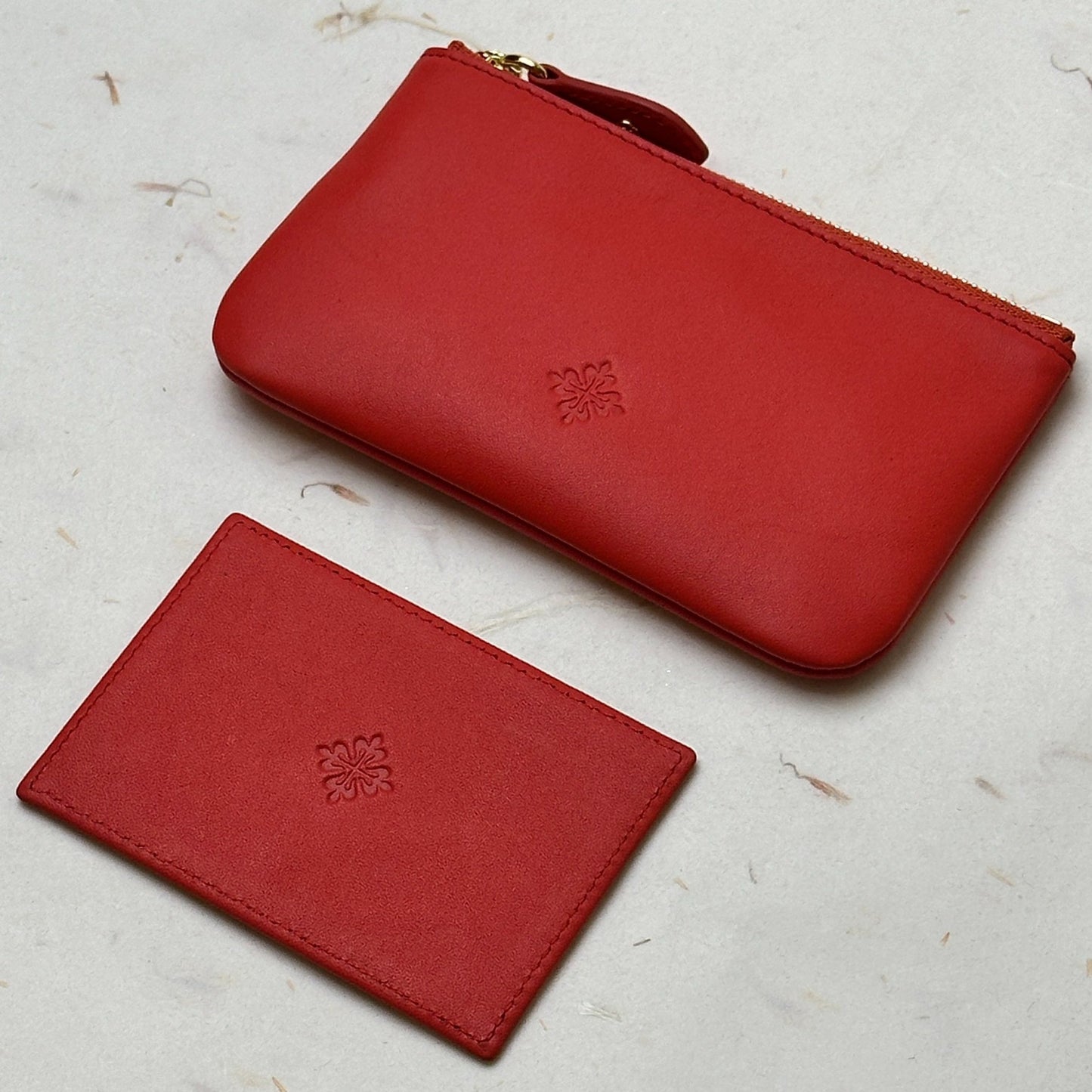 Patek Philippe Crimson Leather Cardholder With Mirror Finish | Luxury Accessory