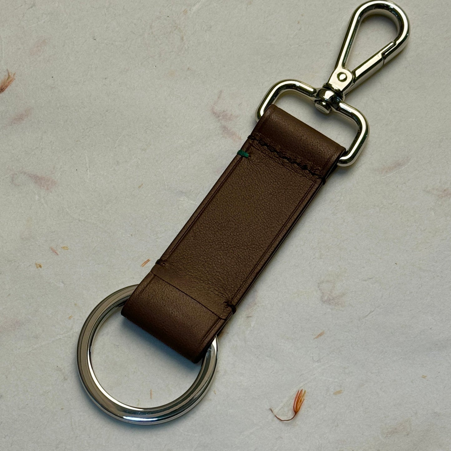 Rolex Brown Leather Crown Keyring For Baselworld Vips