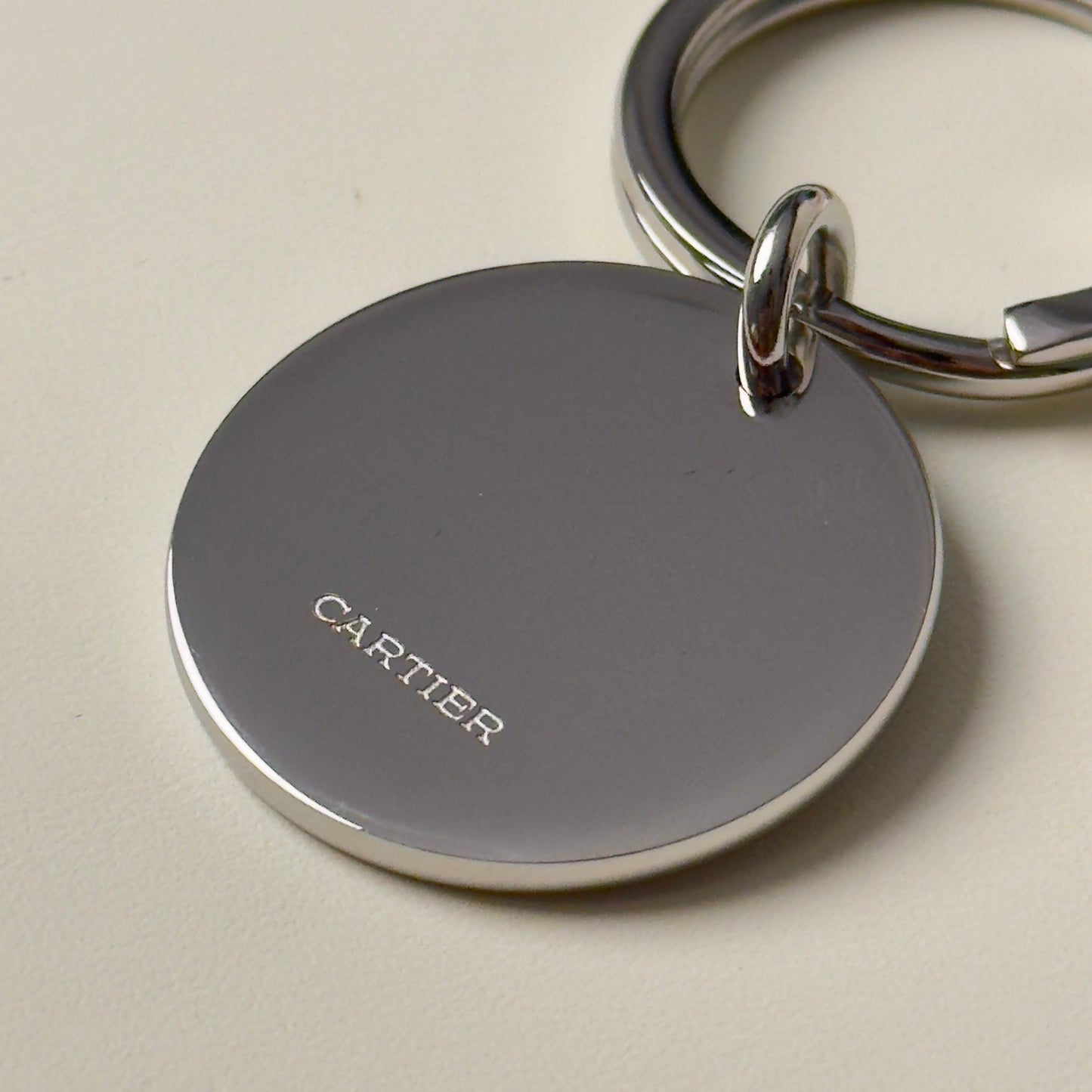 Cartier Luxury Polished Silver Keychain For Elegance | Exclusive Design