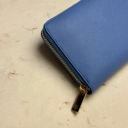 Patek Philippe Blue Leather Zip Wallet For Discerning Vips | Luxetime