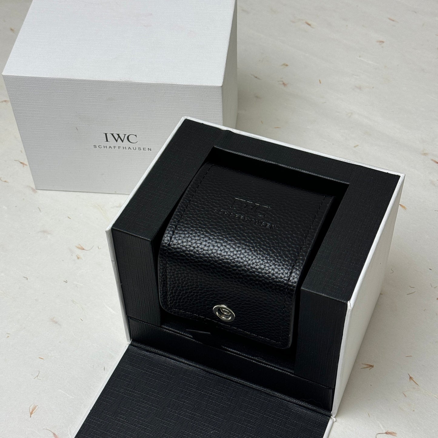 Iwc Signature Leather Watch Case For Luxury Timepieces By Iwc