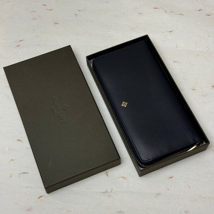 Patek Philippe Black Leather Long Wallet, Saffiano Leather For Watch Lovers | Vip Gift