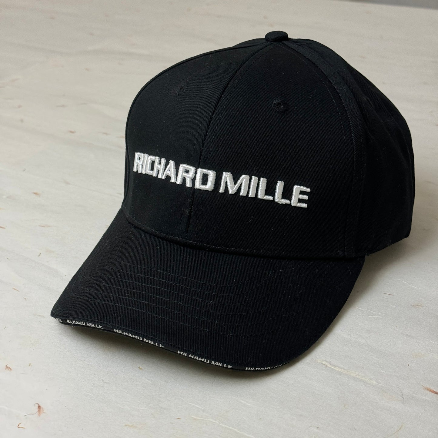 Richard Mille Wimbledon Baseball Cap For Rafael Nadal Fans | Sleek Black Cotton Embroidered Design