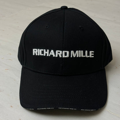 Richard Mille Wimbledon Baseball Cap For Rafael Nadal Fans | Sleek Black Cotton Embroidered Design