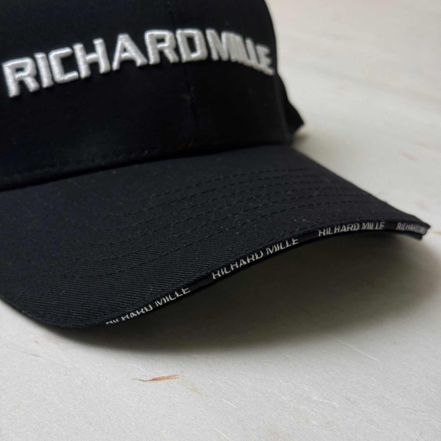 Richard Mille Wimbledon Baseball Cap For Rafael Nadal Fans | Sleek Black Cotton Embroidered Design