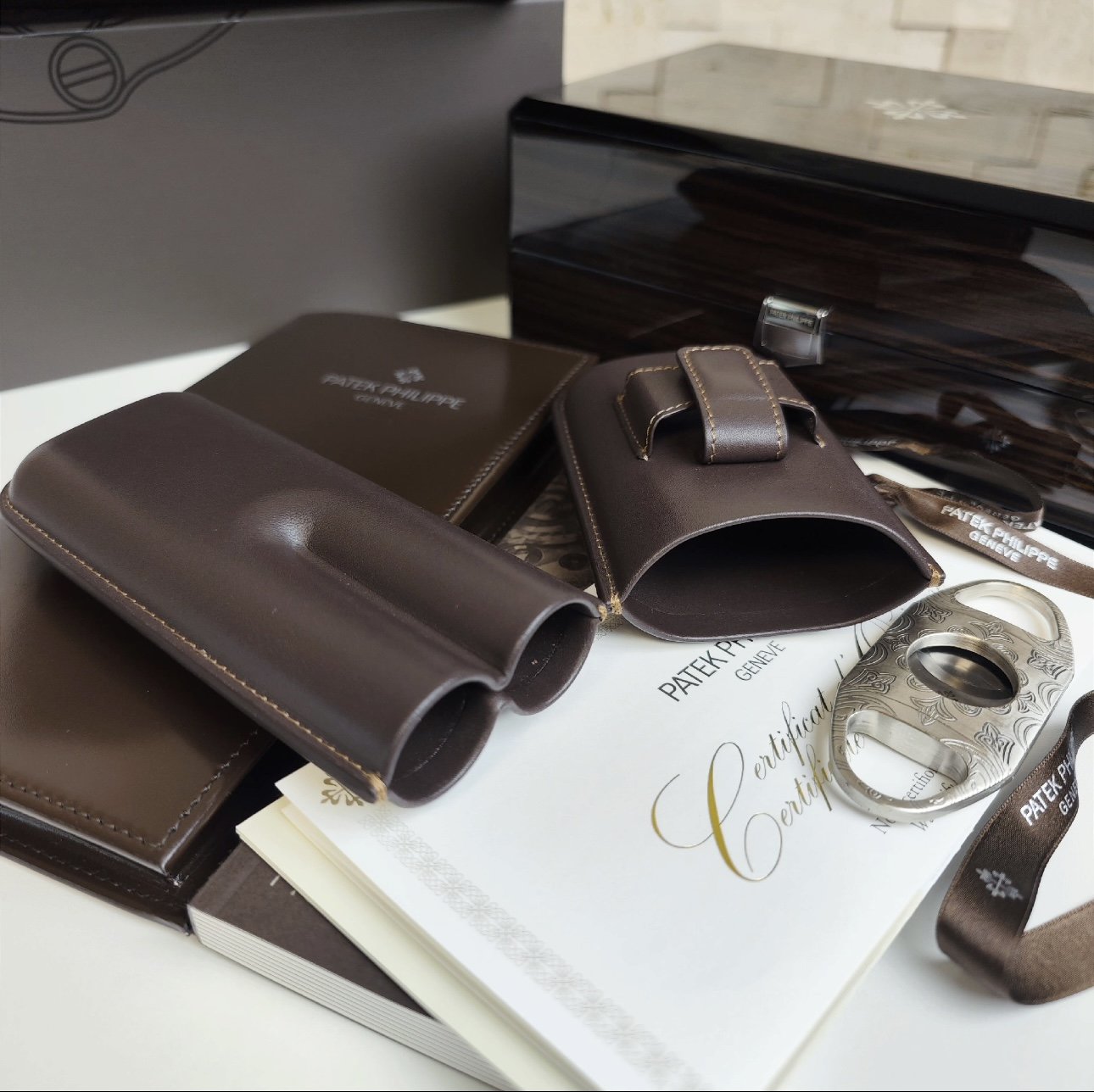 Patek Philippe Prestige Cigar Set With Premium Accessories For Discerning Aficionados