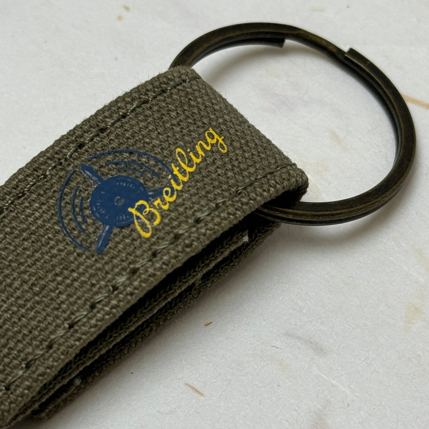 Breitling Military Green Belt Keychain For Stylish Utility | Distinctive Accessory