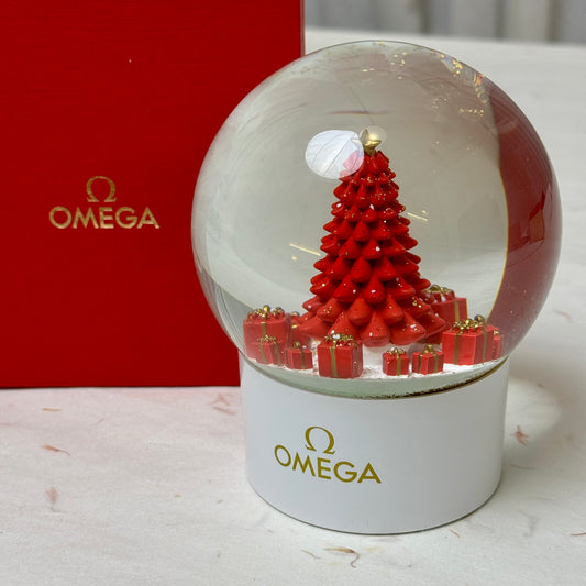 Omega Christmas Crystal Snow Globe For Holiday Decor | Exquisite Winter Collectible