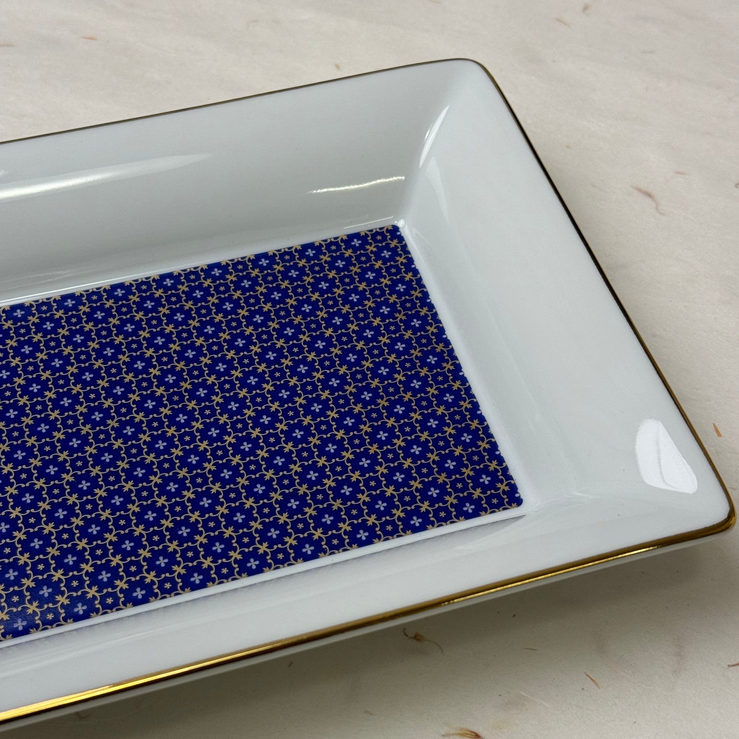 Jaquet Droz Cobalt Blue Porcelain Cigar Tray | Luxury Porcelain Collection