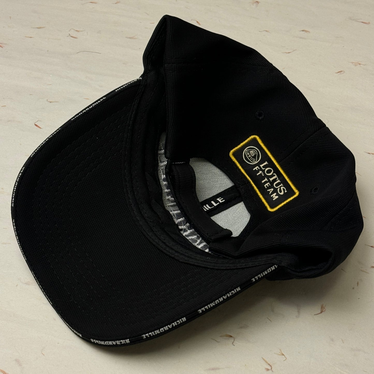 Richard Mille Lotus F1 Team Baseball Cap In Black | Embroidered Logo | Calibre Rm50-01