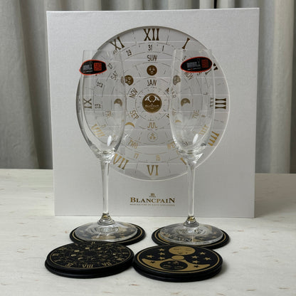 Blancpain X Riedel Villeret Wine Glass & Coaster Set | Luxury Collaboration