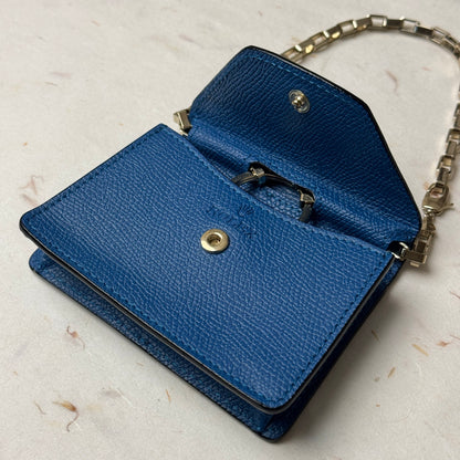 Rolex Royal Blue Caviar Leather Chain Wallet For Luxury Watch Enthusiasts | Vip Gift