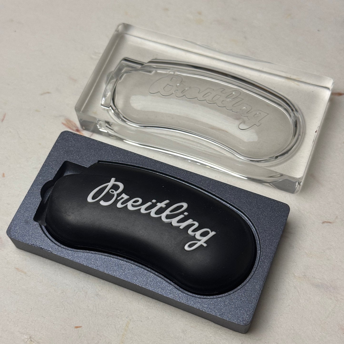 Breitling Matte Black Lighter Case For Cigar Aficionados | Elegant Accessory For Discerning Collectors